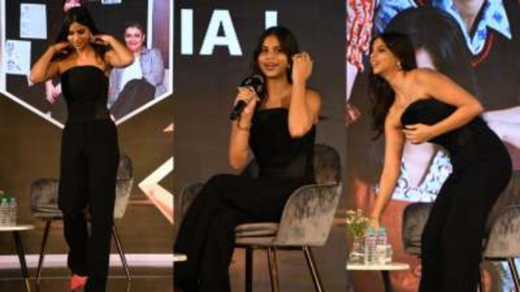 Suhana Khan rocks a bold black co-ord set
